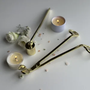 Gold Wick Trimmer & Wick Snuffer Set